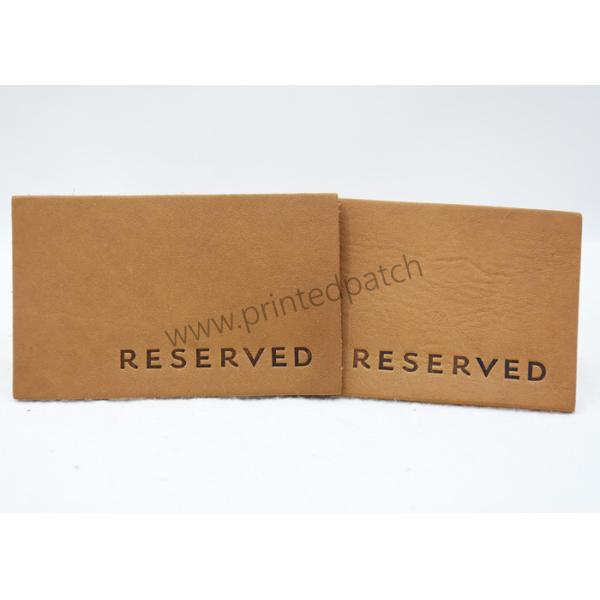 ODM Embossed Genuine Leather Patches For Clothing And Home Textiles