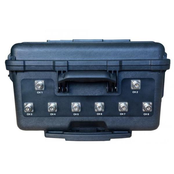 200W High Power Draw Bar Box 8 Channels Mobile Signal Jammer  RF frequncies 315 433 868MHz bomb jammer