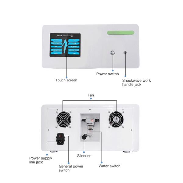 21hz Shock wave Device Intensity Extracorporeal Shockwave Therapy For Plantar Fasciitis Pain Healing