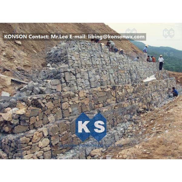 Galfan Wire Hexagonal Wire Mesh Baskets Gabion Protective Fence with Hydraulic Structures