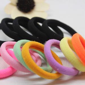 China Cute Thin High Elastic Hair Band , Rubber Hair Ties Various Color Available wholesale