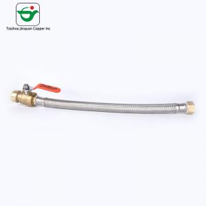 China 18 Inch SS Flexible Pipe With Ball Valve on sale