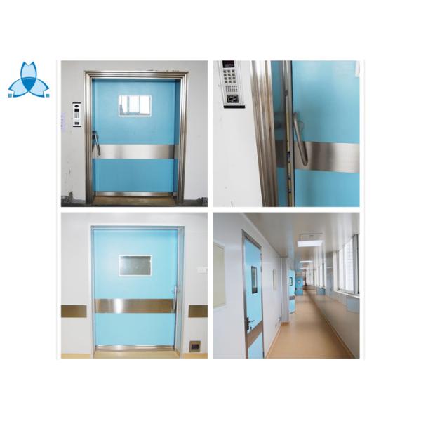 Hospital Single Leaf Door Swing Door With Air Seal And Fireproof Feature