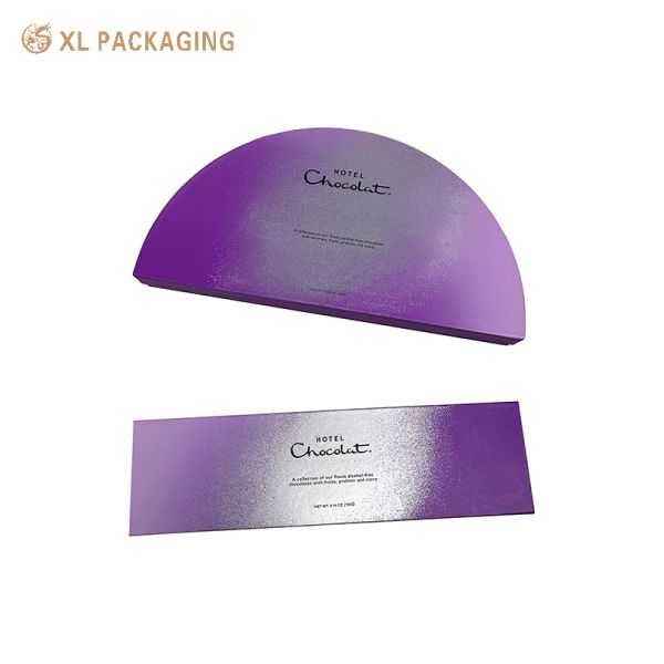 XL Packaging Custom Luxury Boxes Customized Half Round Paper Gift Box With Insert Recyclable Rigid Boxes With Gold Foil Embossing Matt Lamination