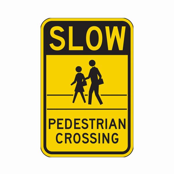 Rectangle Arrow Reflective Safety Signs Slow Moving Compulsory Road Sign