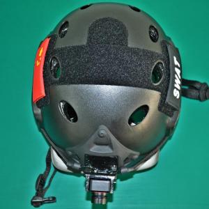 China RoboCop Style 5m Smart Temperature Measuring Helmet wholesale