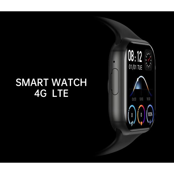 4G Smart Watch for Android 8.1 Flash Memory and 2.02inch IPS Square Screen