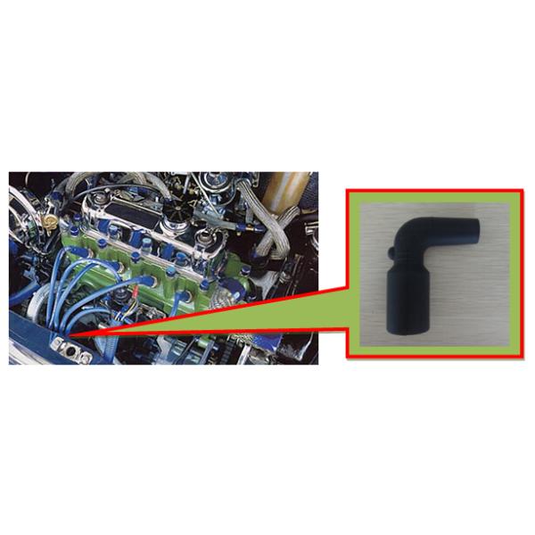 Bended Sheath Withstand High Temperature Spark Plug Boot in Car Engine Ignition System