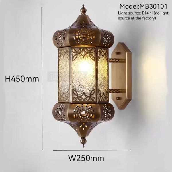 Outdoor Decorative Black And Copper Wall Lights Wall Lamp Copper