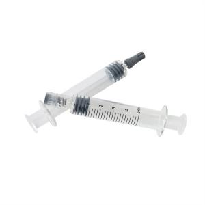China Hemp THC Oil Syringe Luer Lock Cap 5mL Luer Lock Syringe With Needle wholesale