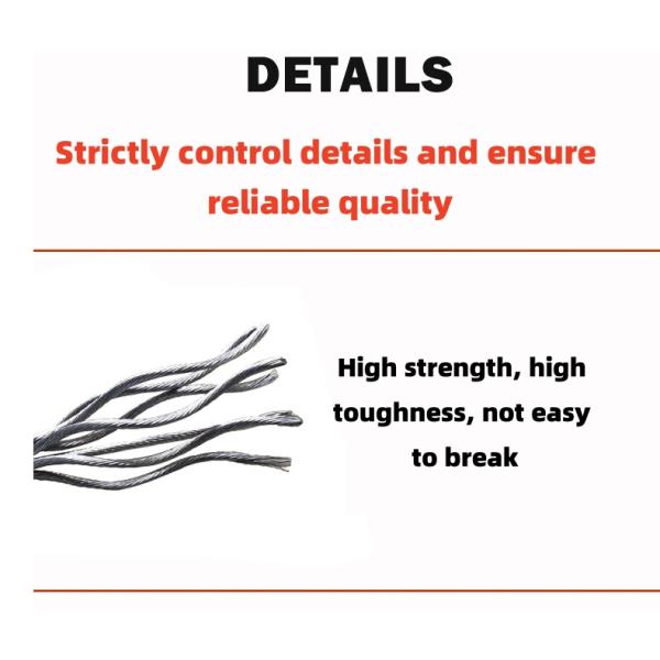 Stainless Steel Wire Cable 7x7 719 8mm 10mm 12mm 304 316 for Aircraft Standard AiSi Tolerance ±1% Rust Proof