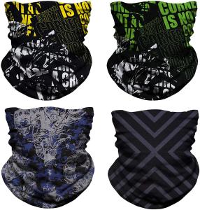 China Cute Puppy Printed Logo Custom Face Shields Bandanas wholesale