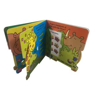 China Full Color Glossy Cardboard Custom Board Book Printing For Children Learning on sale