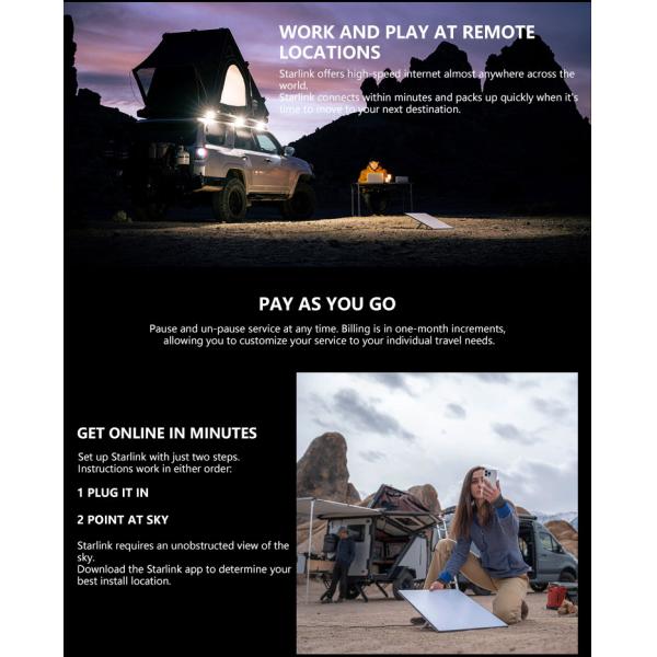 STARLINK Mini Mini Starlink Mount Kit AC Dual Band Wi-Fi System - White Starlink Mini Internet Kit