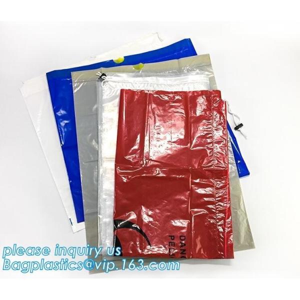 Customized plastic biohazard medical waste drawstring bag, Drawstring Biohazard
