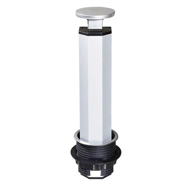 Desktop Kitchen Pop Up Power Sockets Us Plug Retractable Aluminum Material