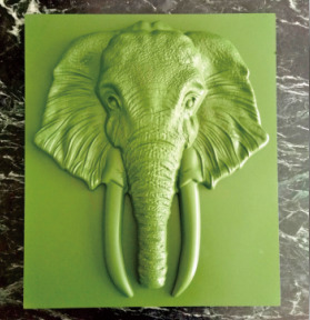 220V 1KW Silicone Label Making Machine Modular Design For Keychain Making