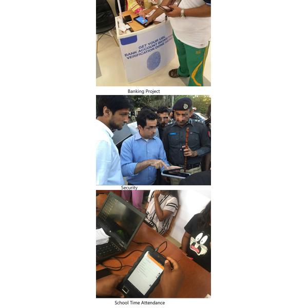 HFSecurity FP07 GPS 3G Warehouse Barcode Scanner Handheld Terminal Fingerprint Time Attendance Tablet