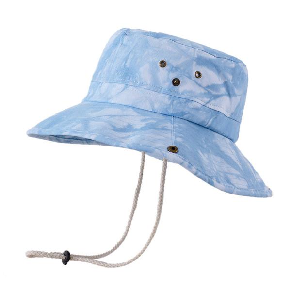 Summer Women'S Big Brim Tie-Dye Bucket Hat For sun protection