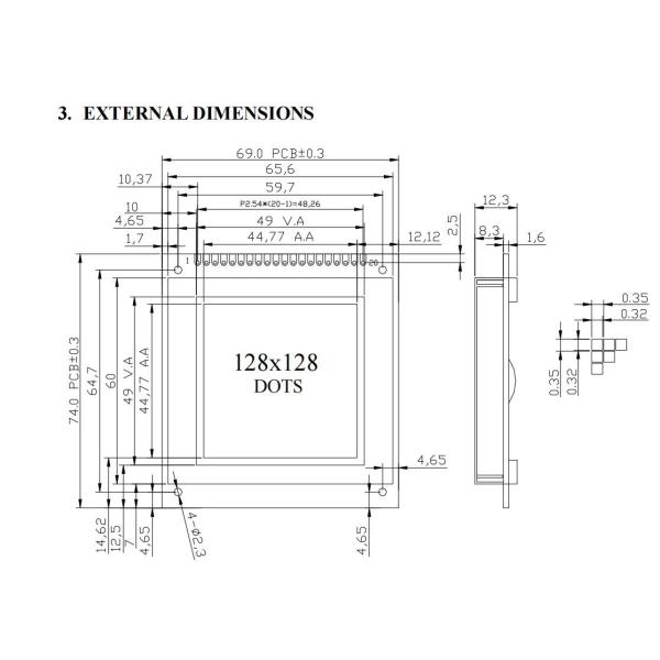 DFSTN LCD Module For Fuel Dispenser Industrial Display Super Wide Temperature Transmissive Negative Customizable