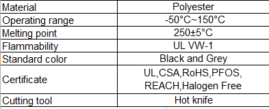 Wear Resistance Braided Nylon Sleeve Black Color With Smooth Surface