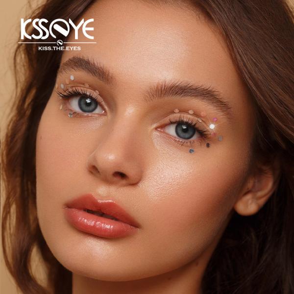 0.08mm Makeup Coffee Natural Black Contacts 1 Year With Lable