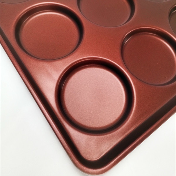 4" Square / Round Aluminum Hamburger Bun Mold