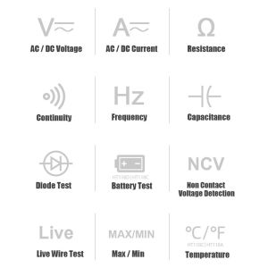 6000 Counts 1000V 6000uA Handheld Digital Multimeter