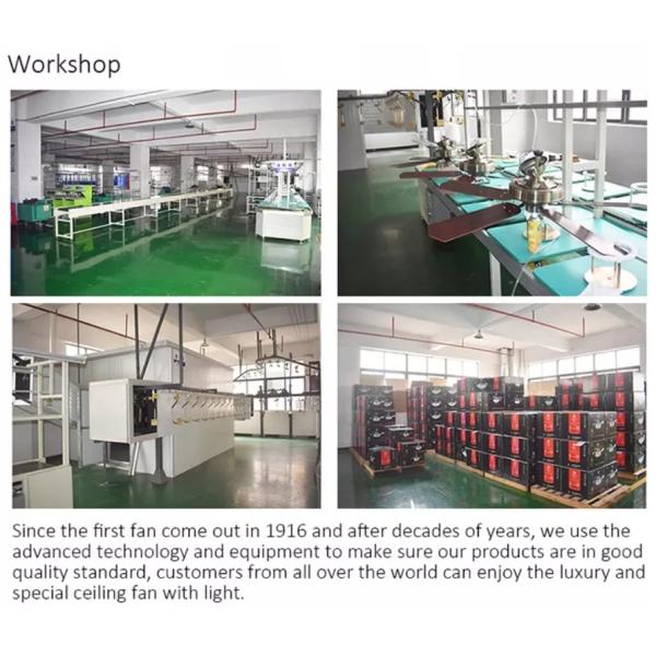 Dimmable Colorful Wood Ceiling Fan Light 36 Inch Suspended Mounted For Hotel Villa