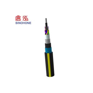 Direct Buried Loose Tube Fiber Cable Customized Length Stretch Proof