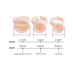 China Silicone L Disposable Pigment Ring Cup Permanent Makeup Accessories wholesale