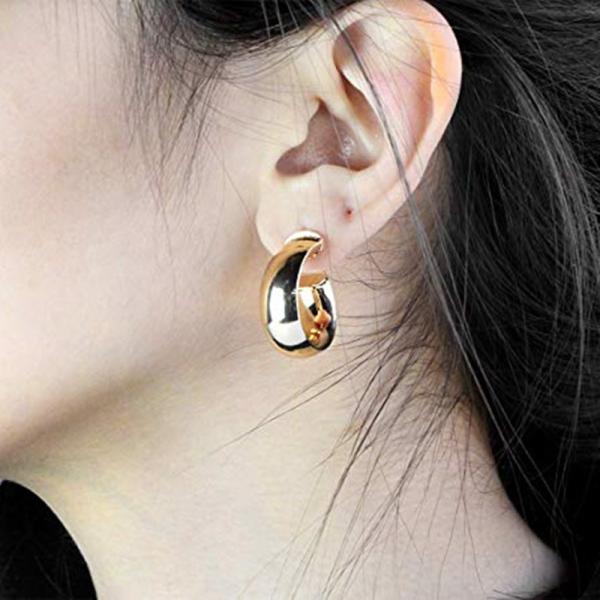 OEM 925 Sterling Silver Earring Women Girl Ear Piercing Earring Big Hoop Earrings