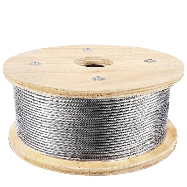 5/32 Galvanized SS304 316 3mm 12mm 7X7 Steel Wire Rope Rope 2mm 6mm 7mm Stainless Steel Wire Cable