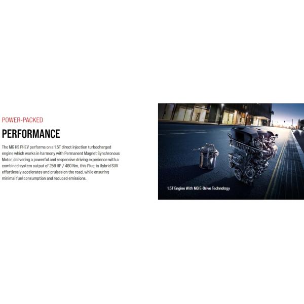 Left Steering Hybrid MG HS PHEV Electric Car The Ultimate Choice for High Speed and Efficiency