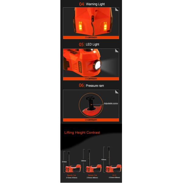 3 Ton Long Ram Hydraulic Jack , 13A Automatic Hydraulic Jack BMC Packaged