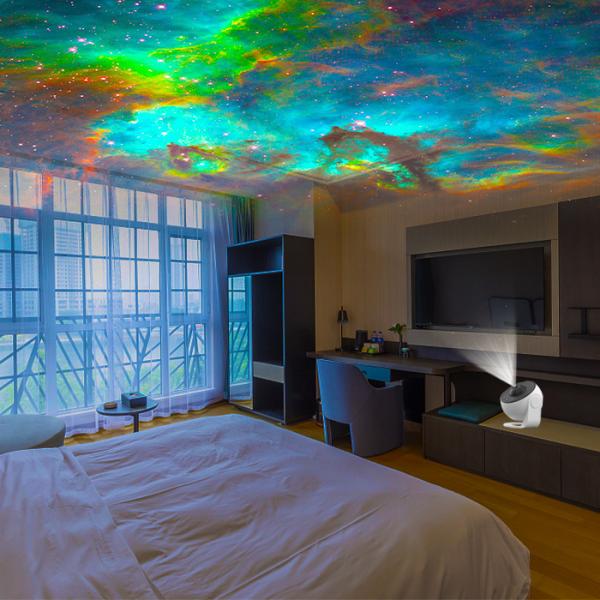 Portable Ceiling Planetarium Galaxy Projector Multicolor With Timing