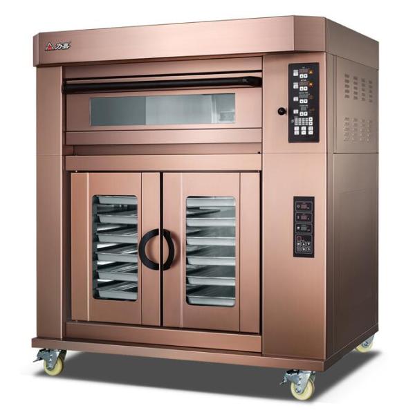 3 Deck Electric Baking Ovens For Bread / Independent Temperature Control Evenly Luxuly Bakery Oven Machine