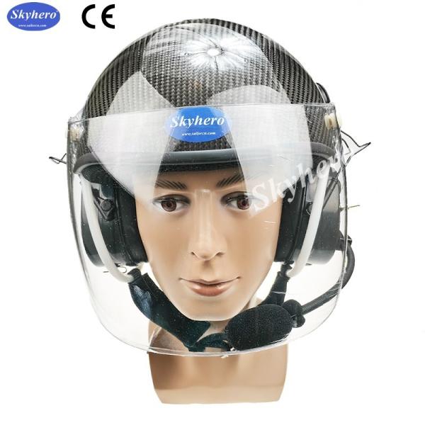 Carbon Fiber Active Noise Reduction Paramotor Helmet With Full Headset Factory Directly Sale Powered Paragliding Helmet