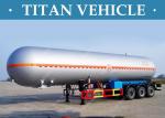 Truck LPG Tanker Trailer , Liquefied Natural Gas Methanol LPG Propane Tanker