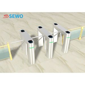 China Fully Automatic Tripod Turnstile , Tripod Access Control System 45people/min wholesale