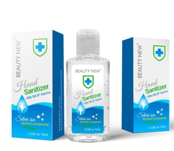 Quality 70ml Waterless Hand Sanitizer Non Sticky 99.9% Sterilizing Rate 80g Weight for sale
