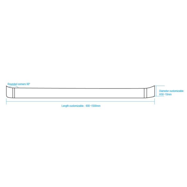 Modern Style Elevator Cabin Decoration Elevator Parts Stainless Steel Handrail