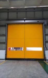 Yellow PVC Fast Acting Roll Up Doors High Speed Roll Up Service Doors