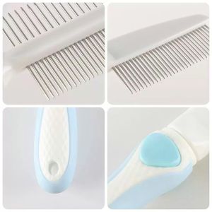 Double Side Row Stainless Steel Pet Grooming Needle Comb Pet Dog Cat Hair