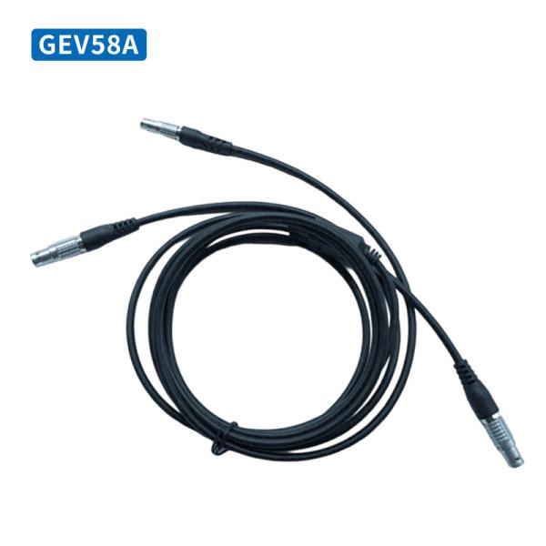 Y-shaped Data Power Cable 8-PIN For GEV236 GEV58A Wireless Radio Connection To Total Station And External Battery