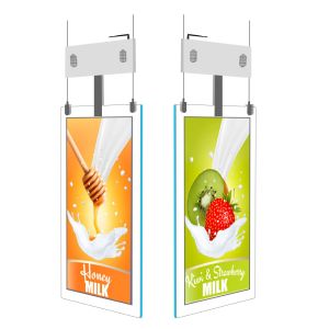 Hanging Double Sided LCD Poster Machine 1920×1080 Backlight