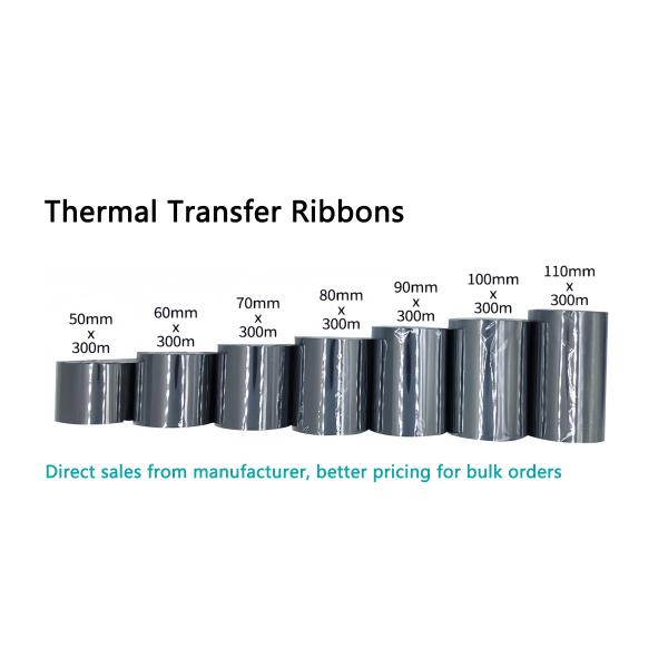 Resin Near Edge Thermal Transfer Ribbons 500m Length Tto Printer Ribbon