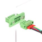 3.81mm pitch Feed Through Flange Screw Terminal Blocks Interlocking