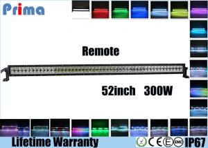 52 Inch 300W Remote Control LED Light Bar Double Row Straight Color Changing Type