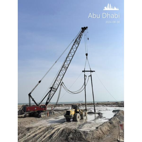 BVEM Vibro Compaction Piling hydraulic vibroflot excavator equipped sharing hydraulic power system